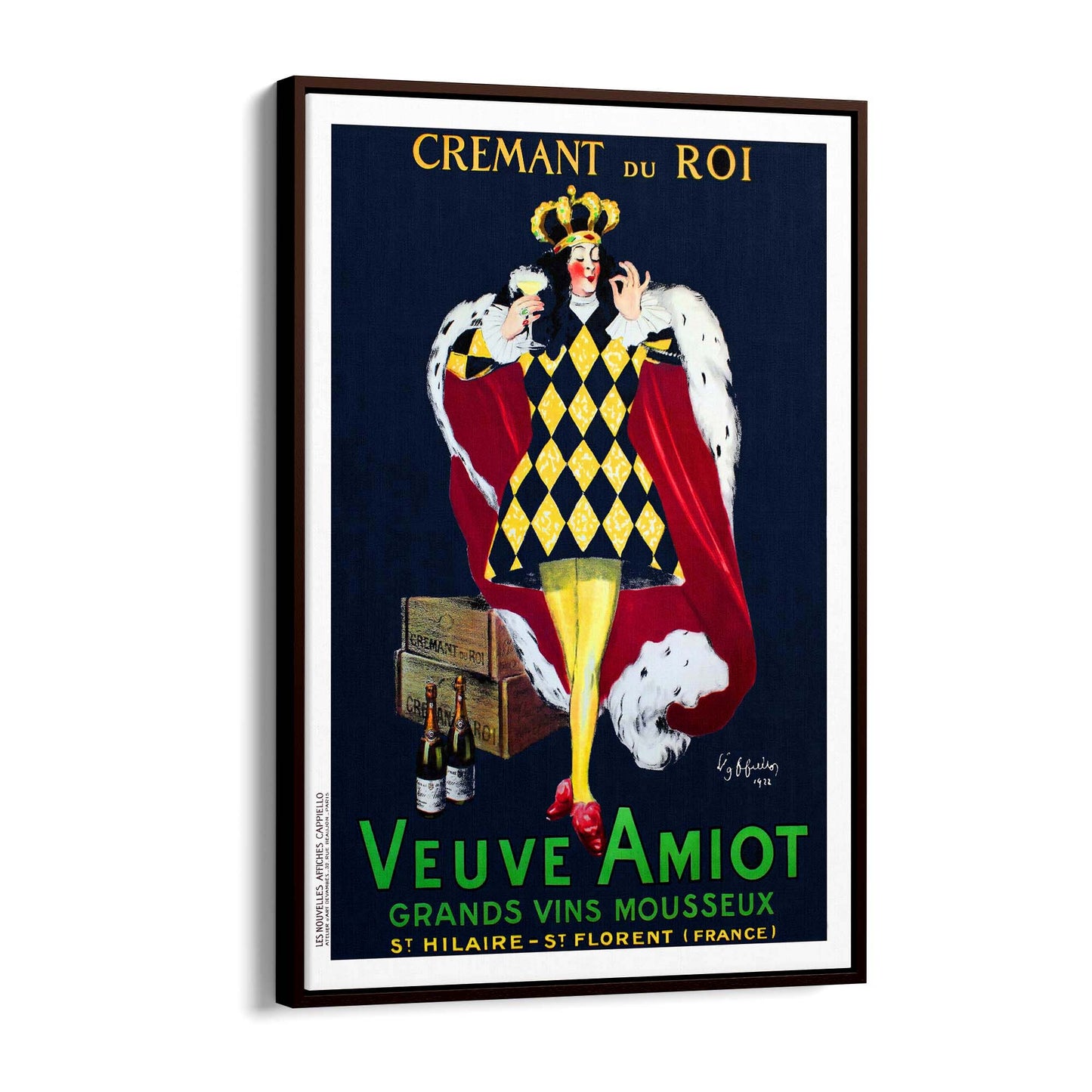Cremant du Roi Veuve Amiot Vintage Drinks Advert Wall Art - The Affordable Art Company