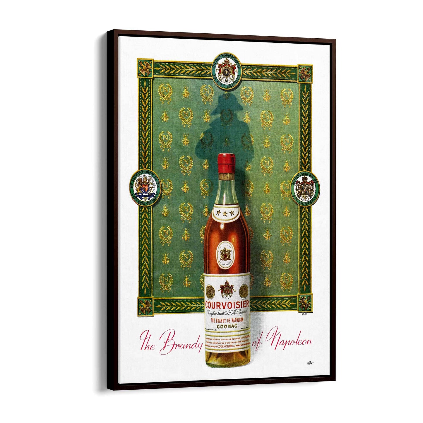 Courvoisier Cognac Vintage Drinks Advert Wall Art - The Affordable Art Company