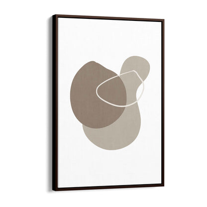 Minimal Black & White Shapes Abstract Wall Art #5 - The Affordable Art Company