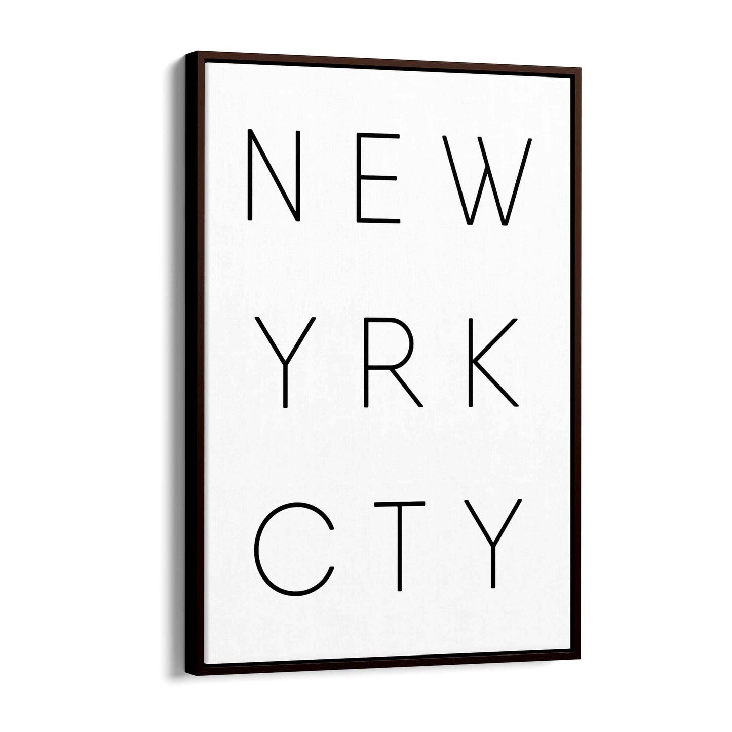 New York City Minimal YRK Artwork Wall Art - The Affordable Art Company