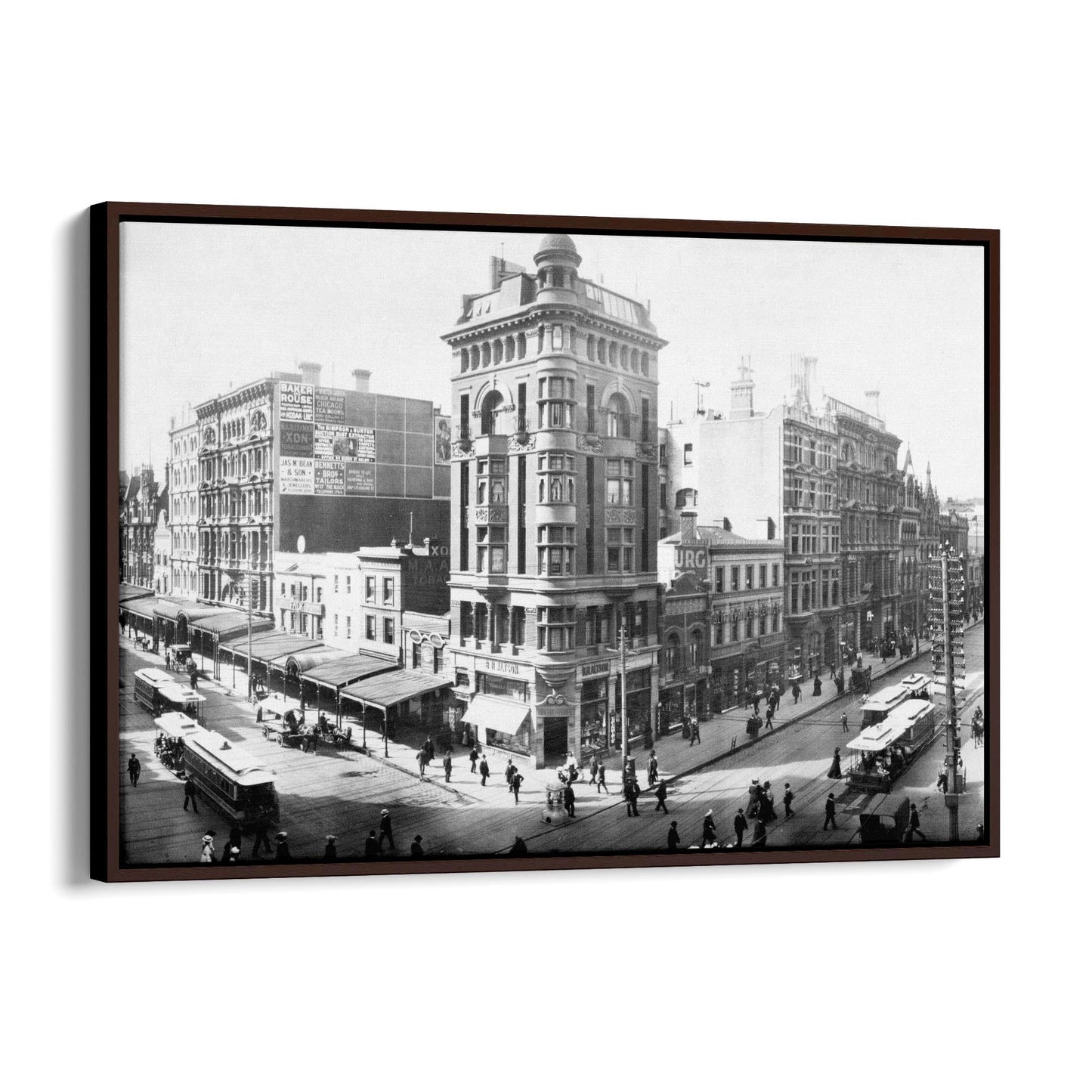 Melbourne Streets Vintage Photograph Wall Art - The Affordable Art Company