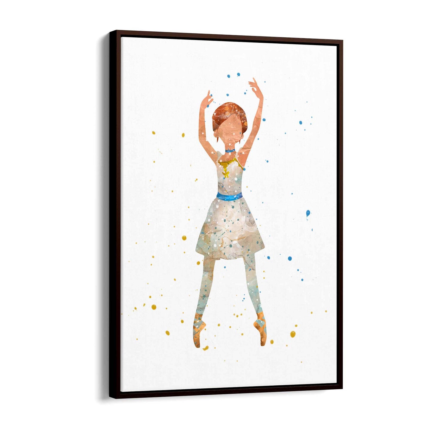 White Ballerina Girls Bedroom Ballet Wall Art #2 - The Affordable Art Company