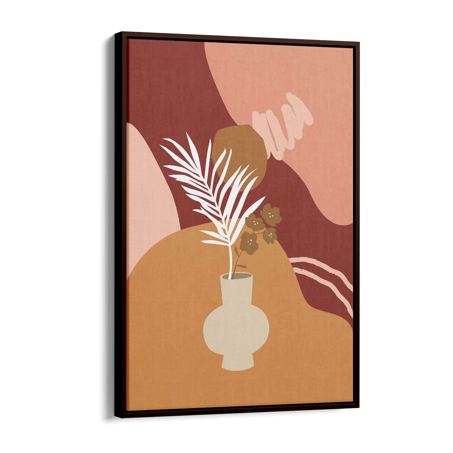 Abstract House Plant Minimal Living Room Wall Art #38 - The Affordable Art Company