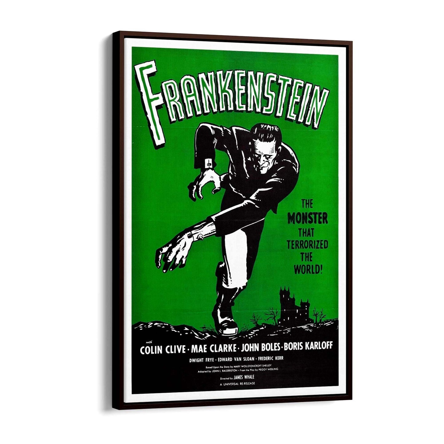 Frankenstein Movie Advert Hollywood Film Wall Art - The Affordable Art Company