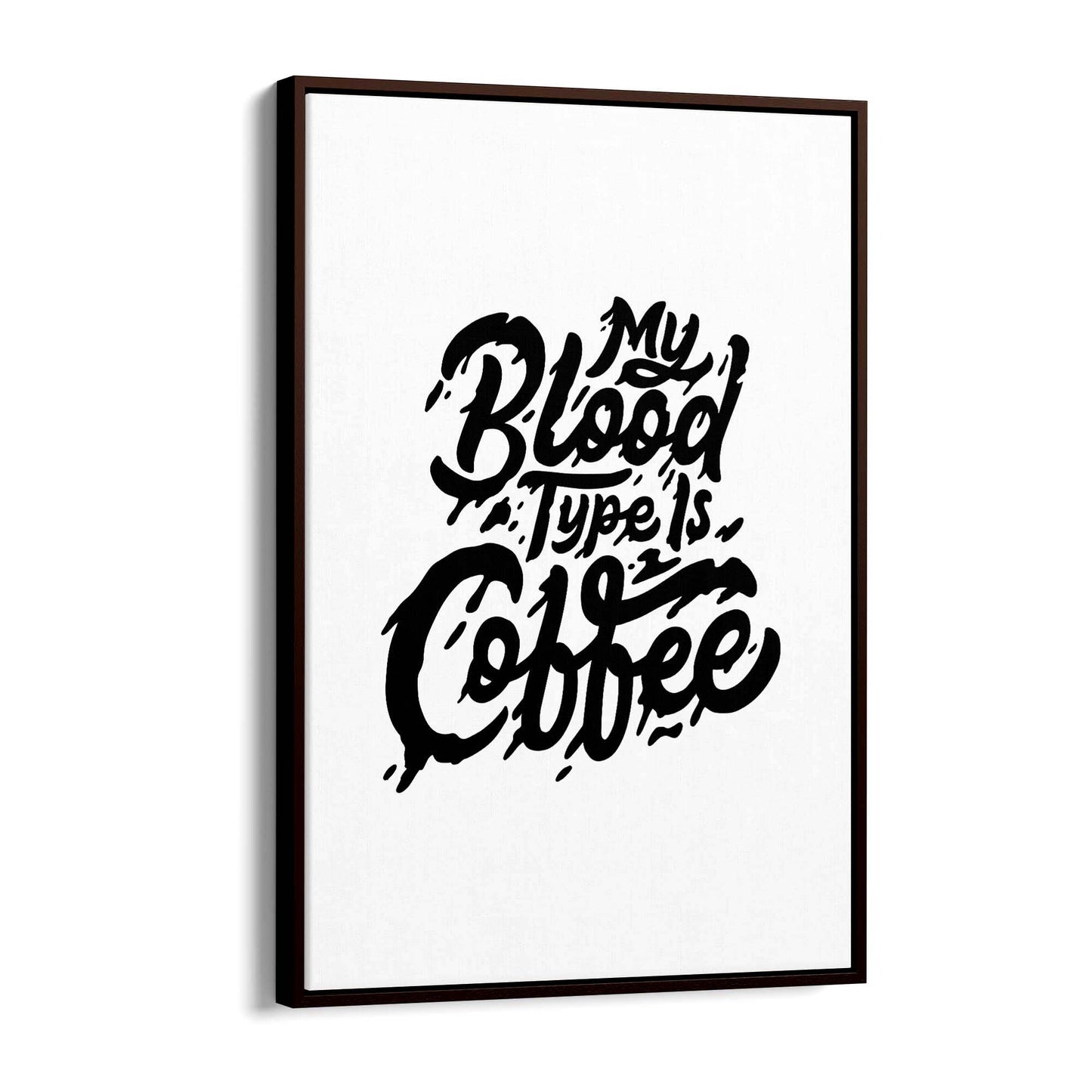 Coffee Quote Minimal Kitchen Cafe Style Wall Art #6 - The Affordable Art Company