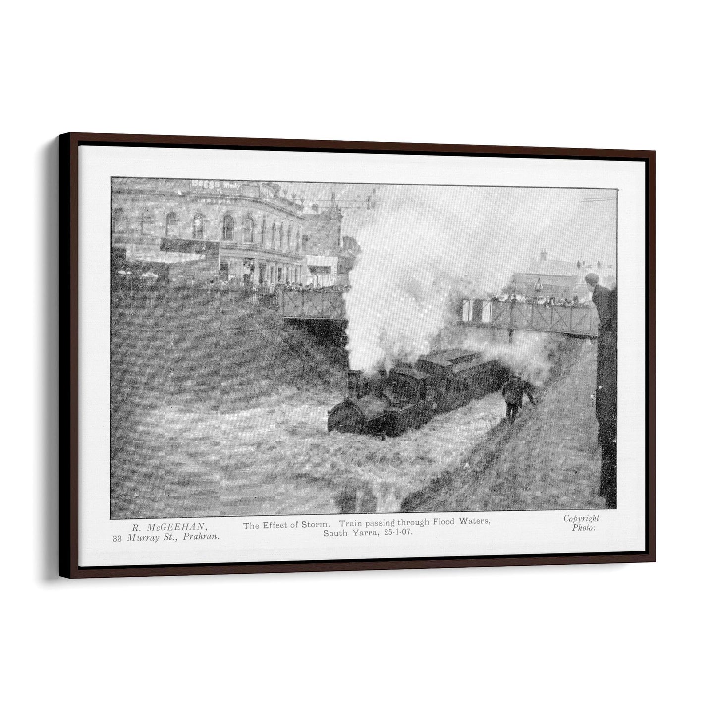 Prahran Station Vintage Photograph Wall Art - The Affordable Art Company