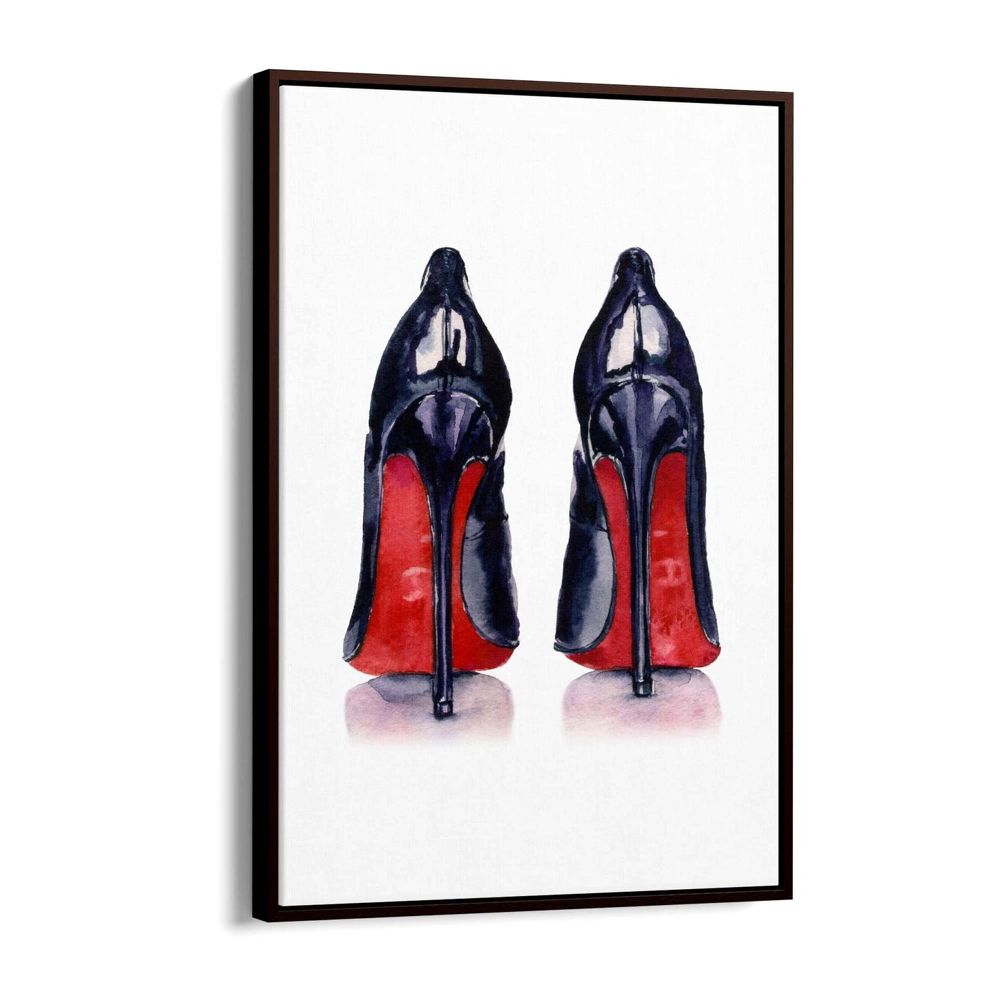 Cute Black Heels Fashion Girls Bedroom Wall Art #1 - The Affordable Art Company