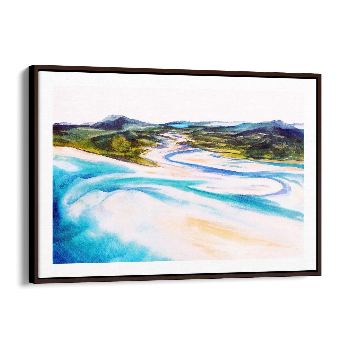 Whitsunday Island Australia Painting Wall Art - The Affordable Art Company