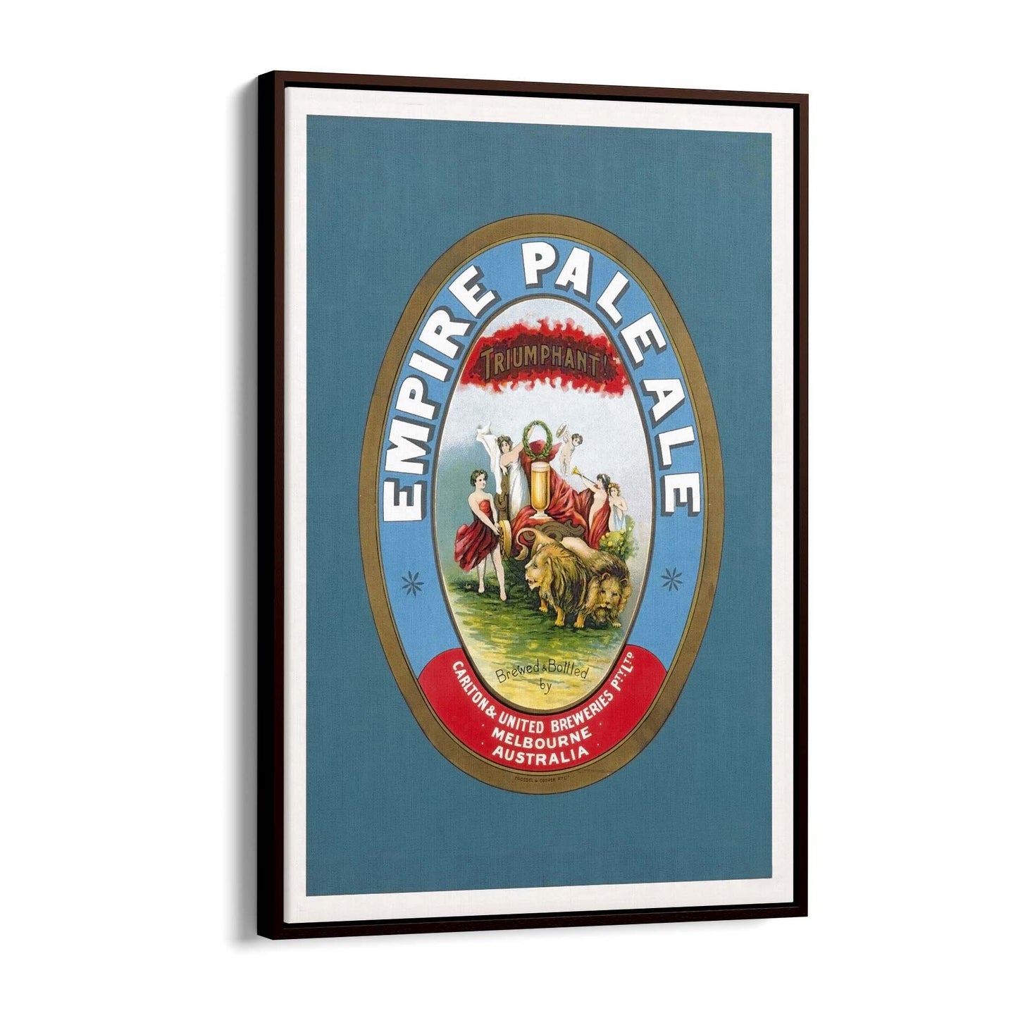 Empire Pale Ale Brewery Vintage Beer Wall Art - The Affordable Art Company