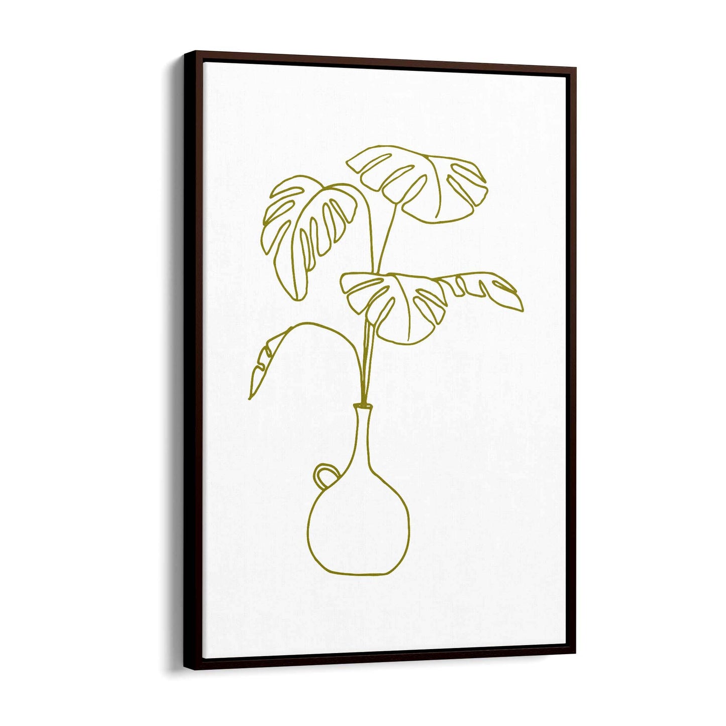 Abstract House Plant Minimal Living Room Wall Art #14 - The Affordable Art Company