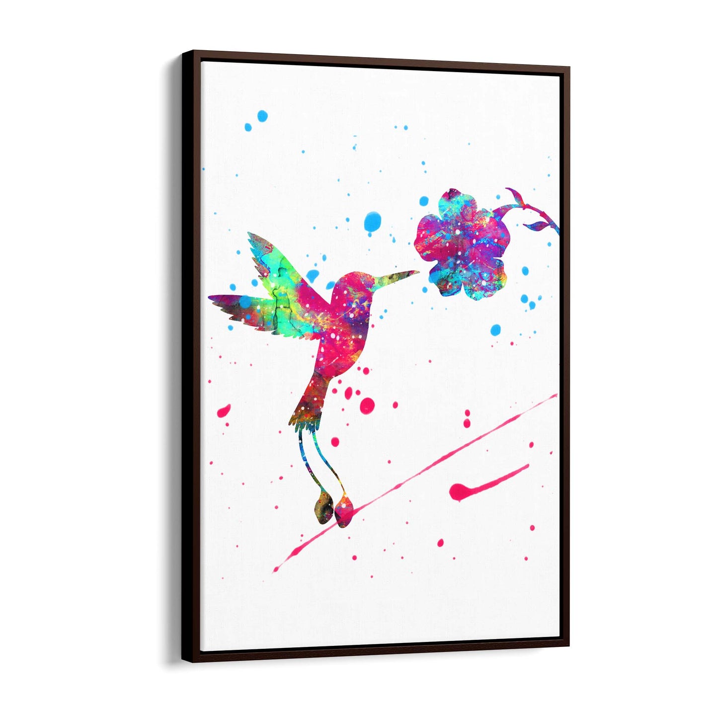 Watercolour Hummingbird Bird Nursery Wall Art #2 - The Affordable Art Company