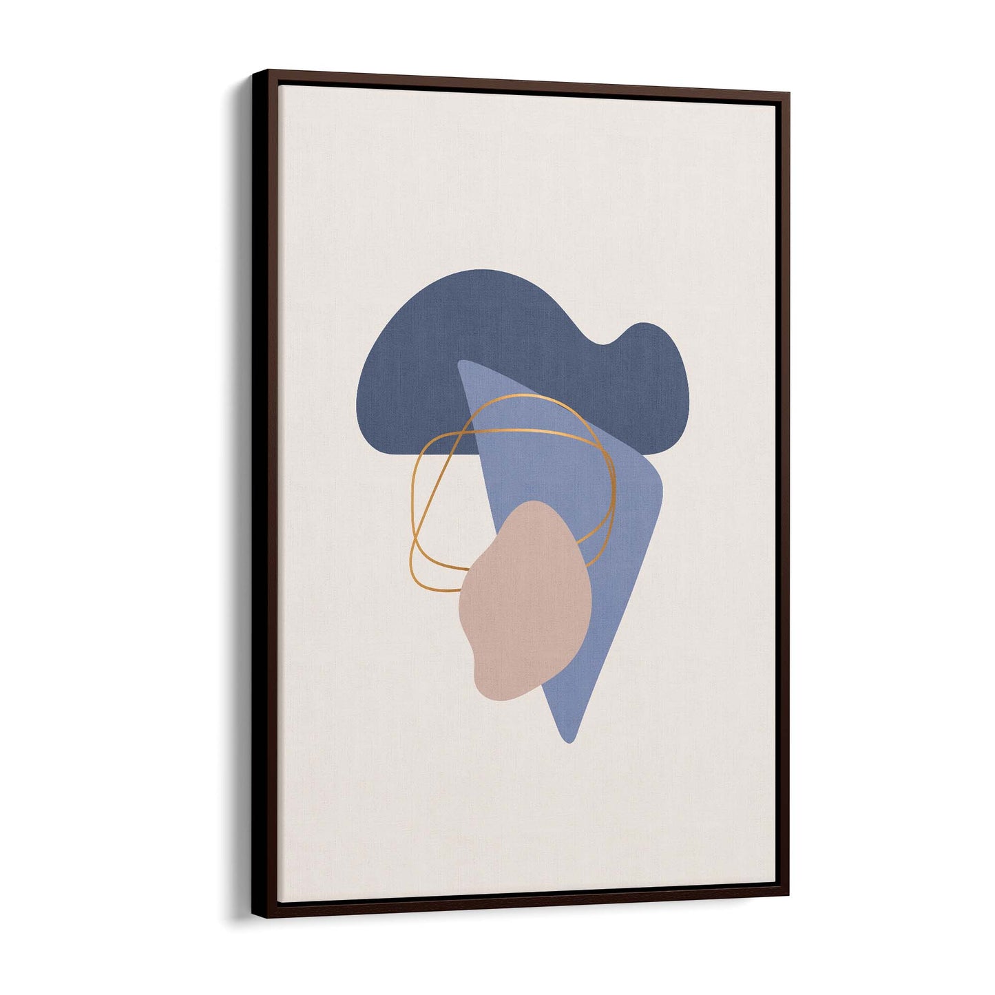 Pale Abstract Shapes Wall Art #2 - The Affordable Art Company