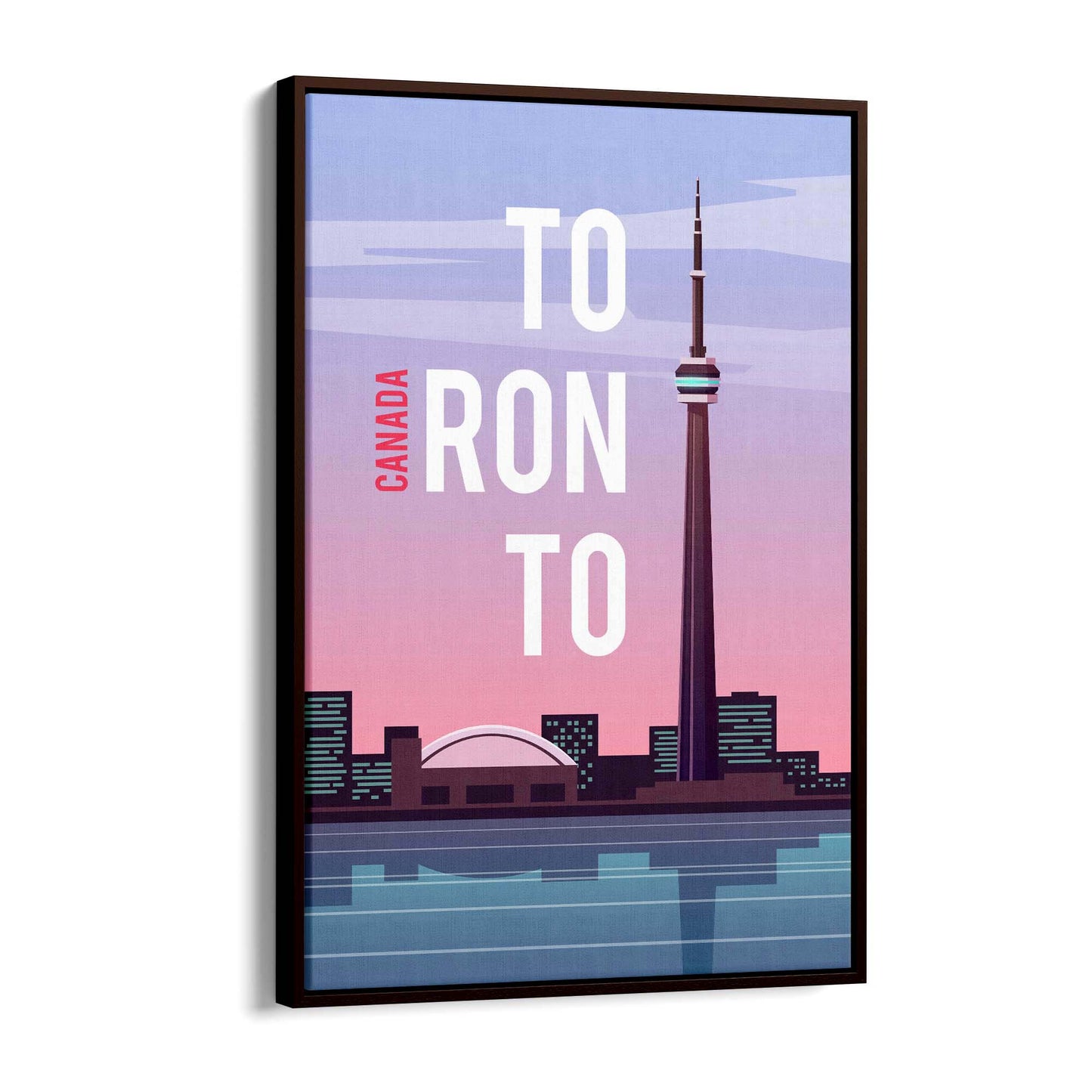 Retro Toronto Canada Vintage Travel Wall Art - The Affordable Art Company