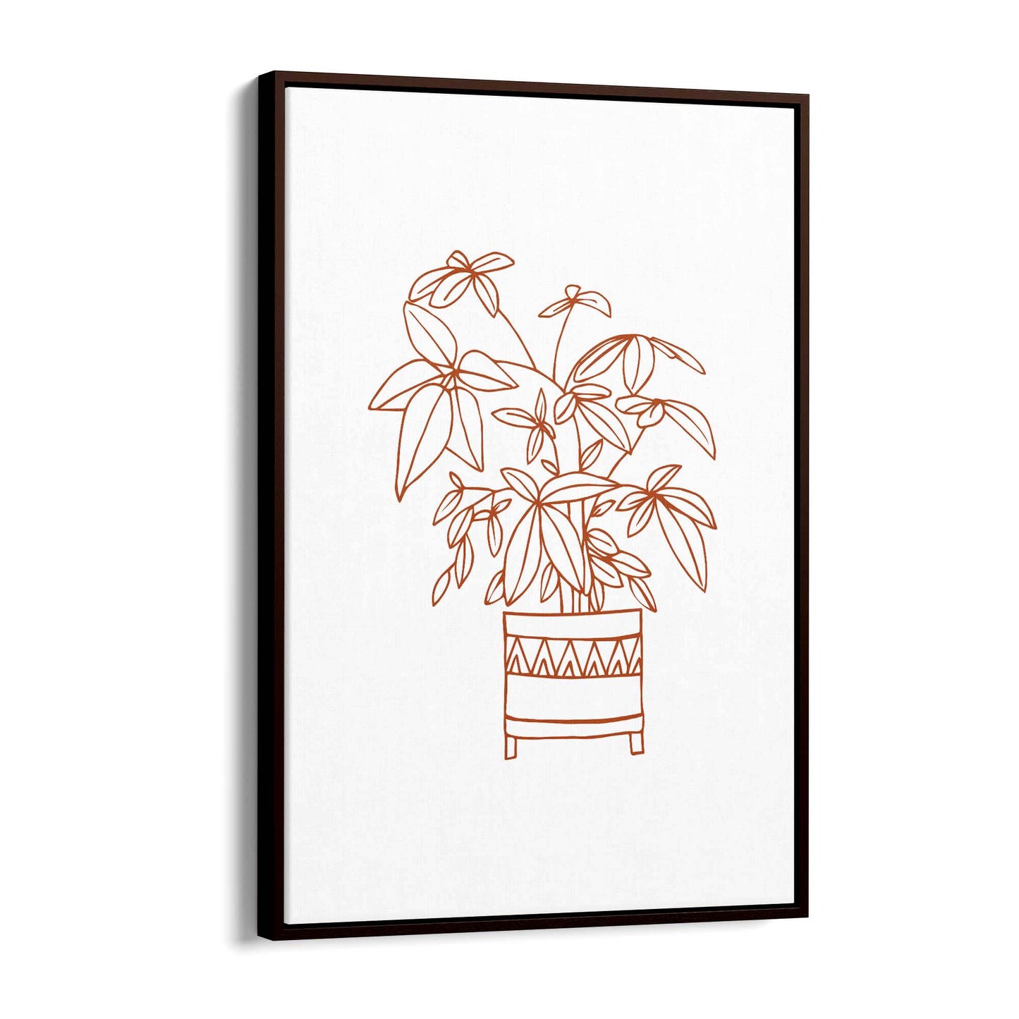 Abstract House Plant Minimal Living Room Wall Art #32 - The Affordable Art Company