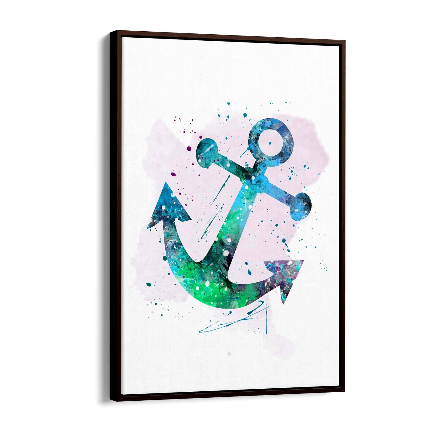 Sailing Anchor Coastal Painting Nautical Wall Art - The Affordable Art Company
