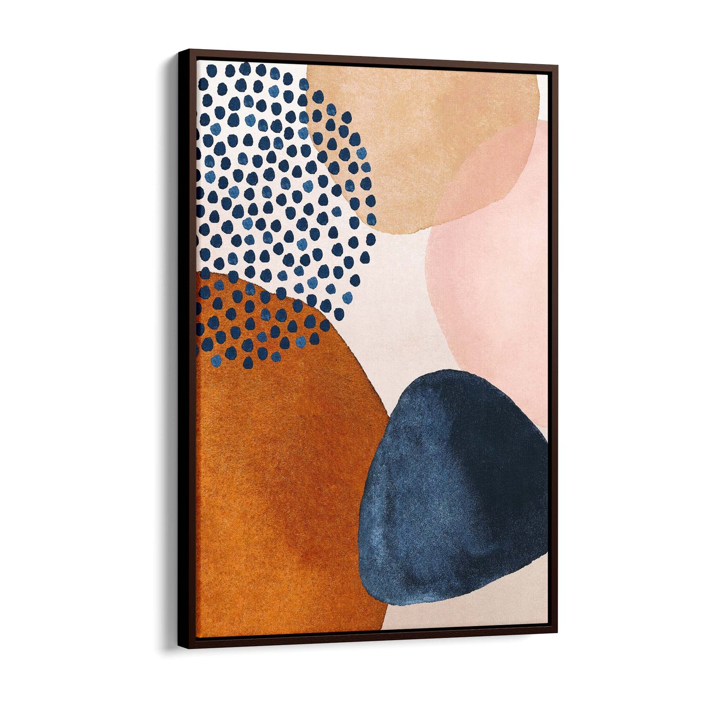 Abstract Modern Watercolour Shapes Painting Wall Art #7 - The Affordable Art Company