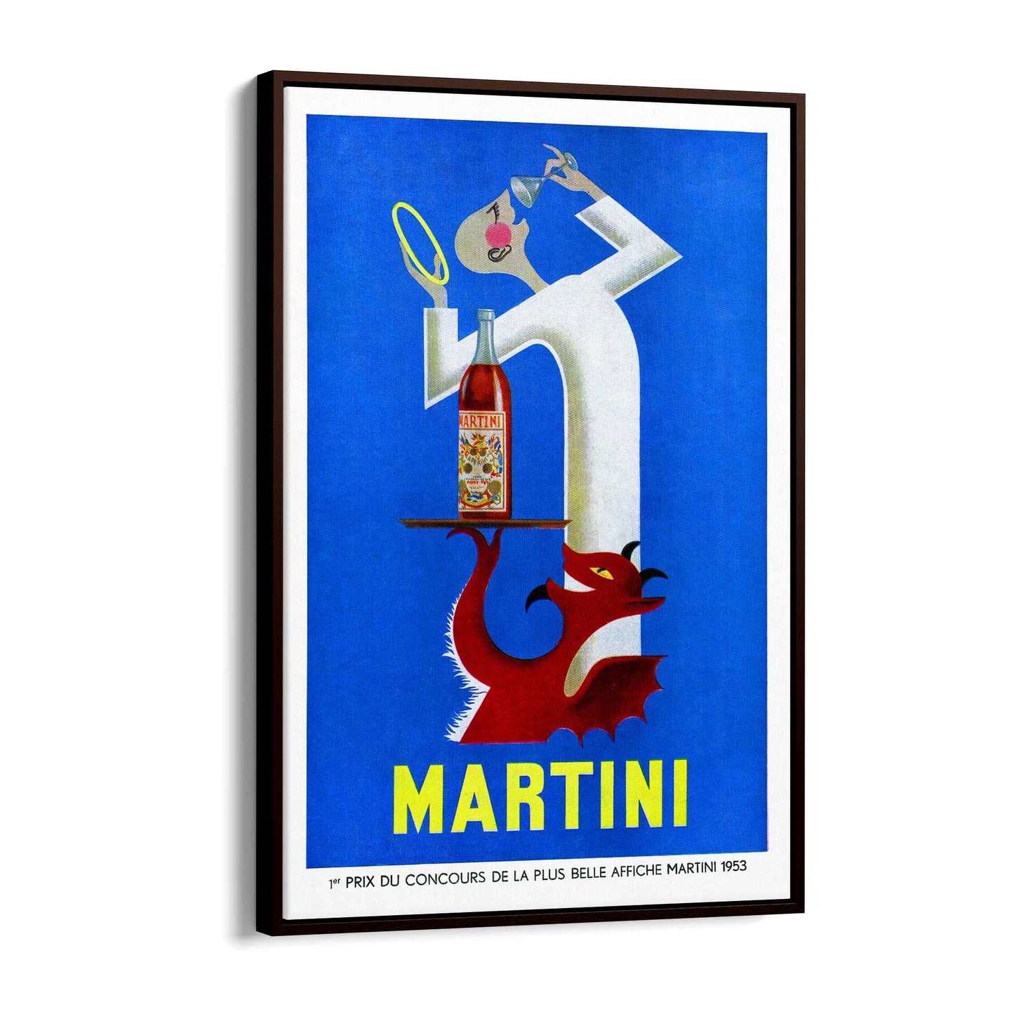Martini "Red Devil & Angel" Vintage Drinks Advert Wall Art - The Affordable Art Company