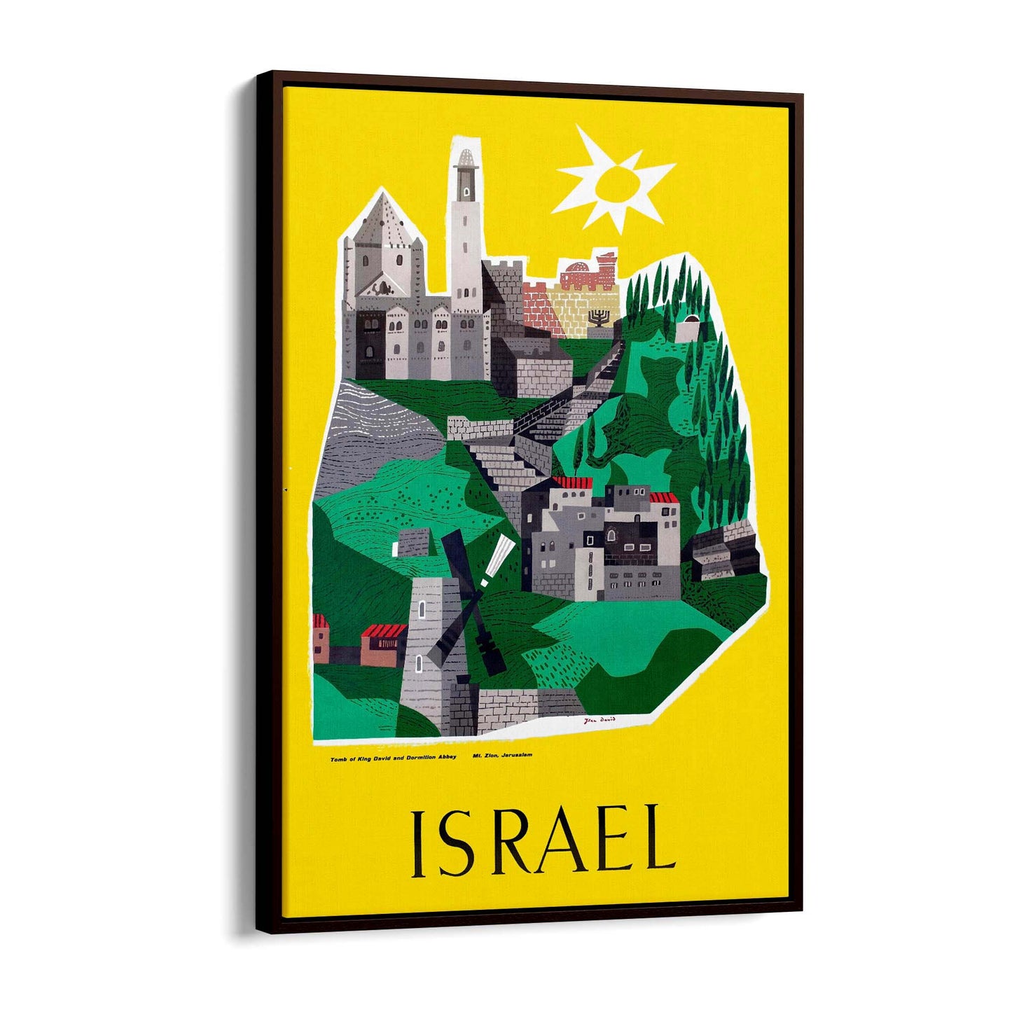 Israel Vintage Travel Advert Wall Art - The Affordable Art Company