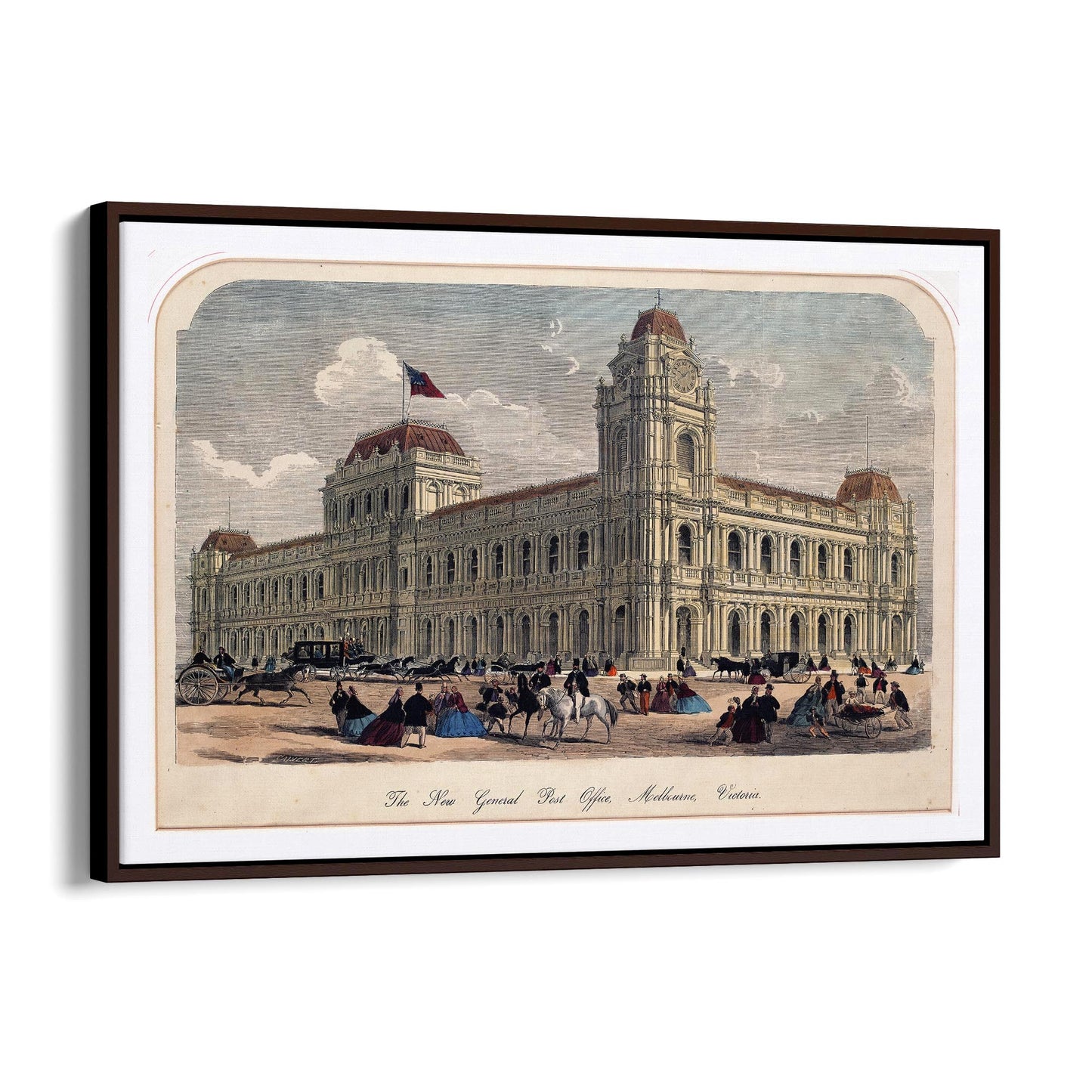 General Post Office, Melbourne Vintage Wall Art #3 - The Affordable Art Company