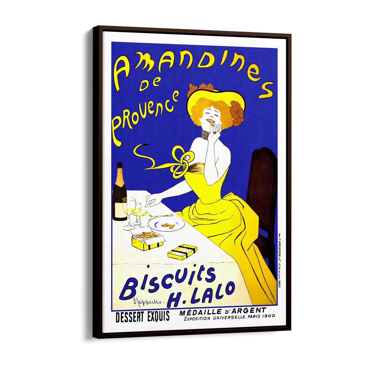 French Amandines Vintage Advert Cafe Wall Art - The Affordable Art Company