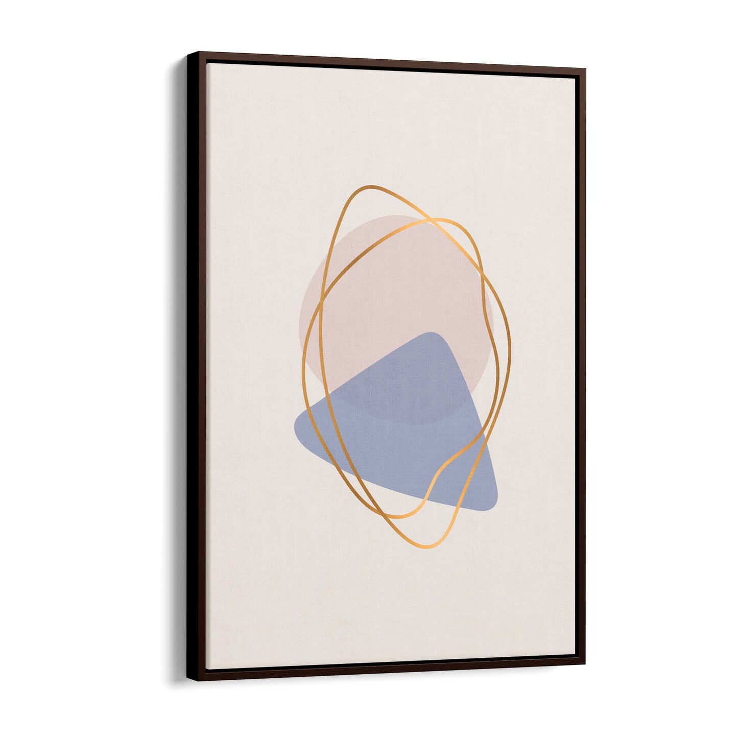 Pale Abstract Shapes Wall Art #7 - The Affordable Art Company