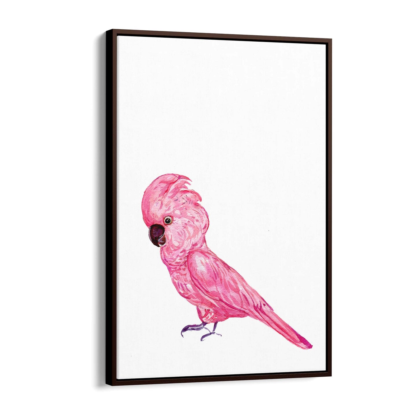 Pink Galah Bird Painting Nursery Australian Wall Art - The Affordable Art Company