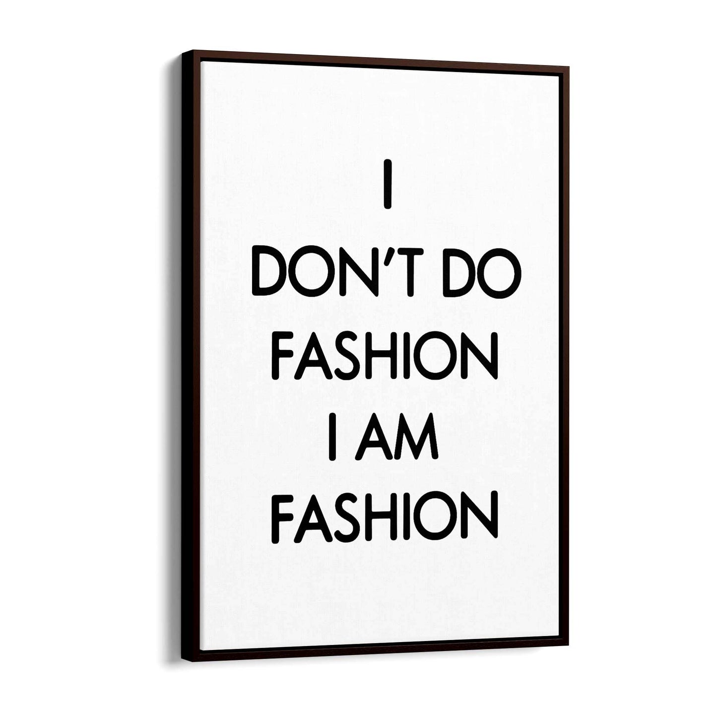 "I Am Fashion" Girls Bedroom Fashion Quote Quote Wall Art - The Affordable Art Company