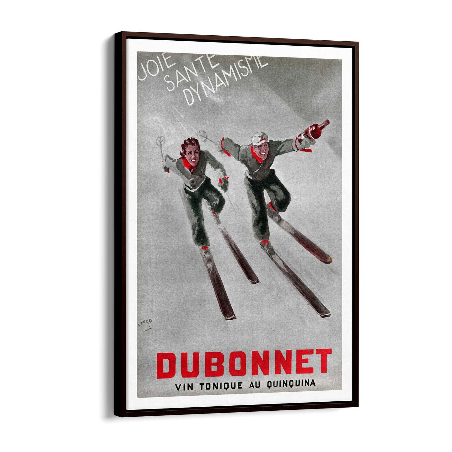 Dubonnet Aperitif Vintage Ski Advert Wall Art - The Affordable Art Company