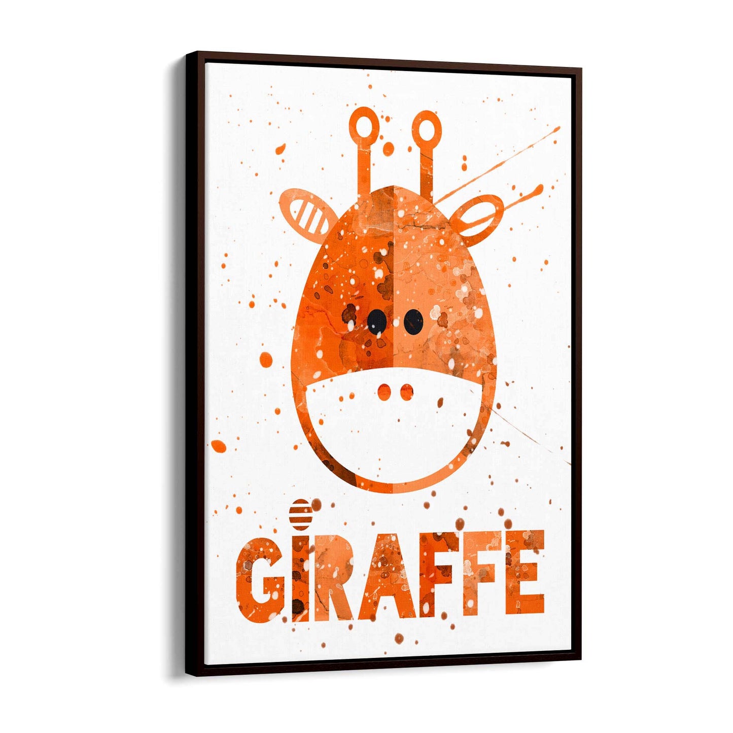 Cute Giraffe Nursery Babys Bedroom Wall Art - The Affordable Art Company