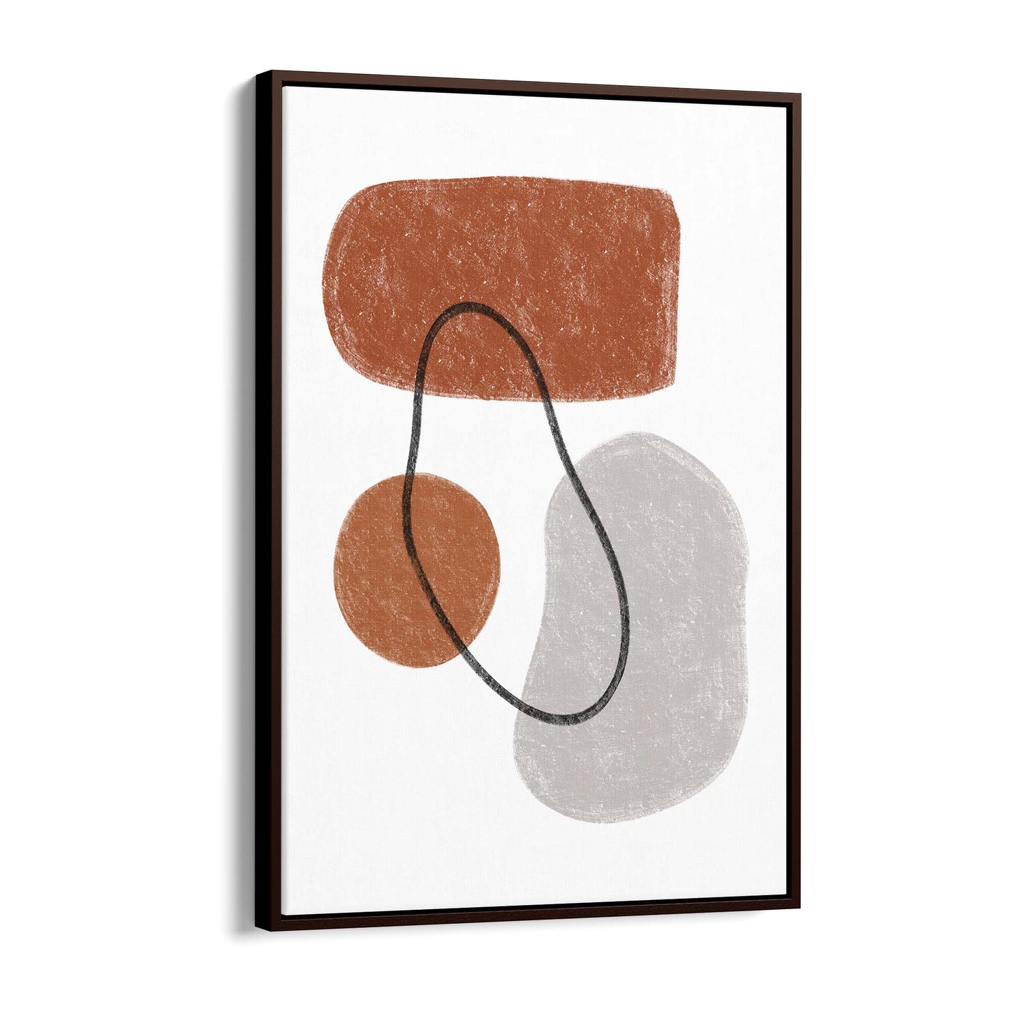 Modern Abstract Shape Minimal Retro Wall Art #3 - The Affordable Art Company