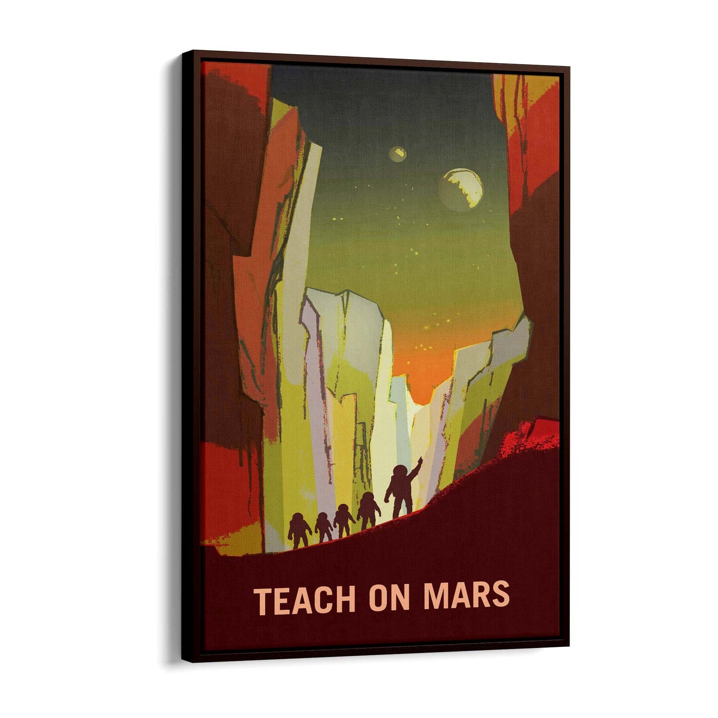 Retro Mars NASA Boys Bedroom Science Wall Art - The Affordable Art Company