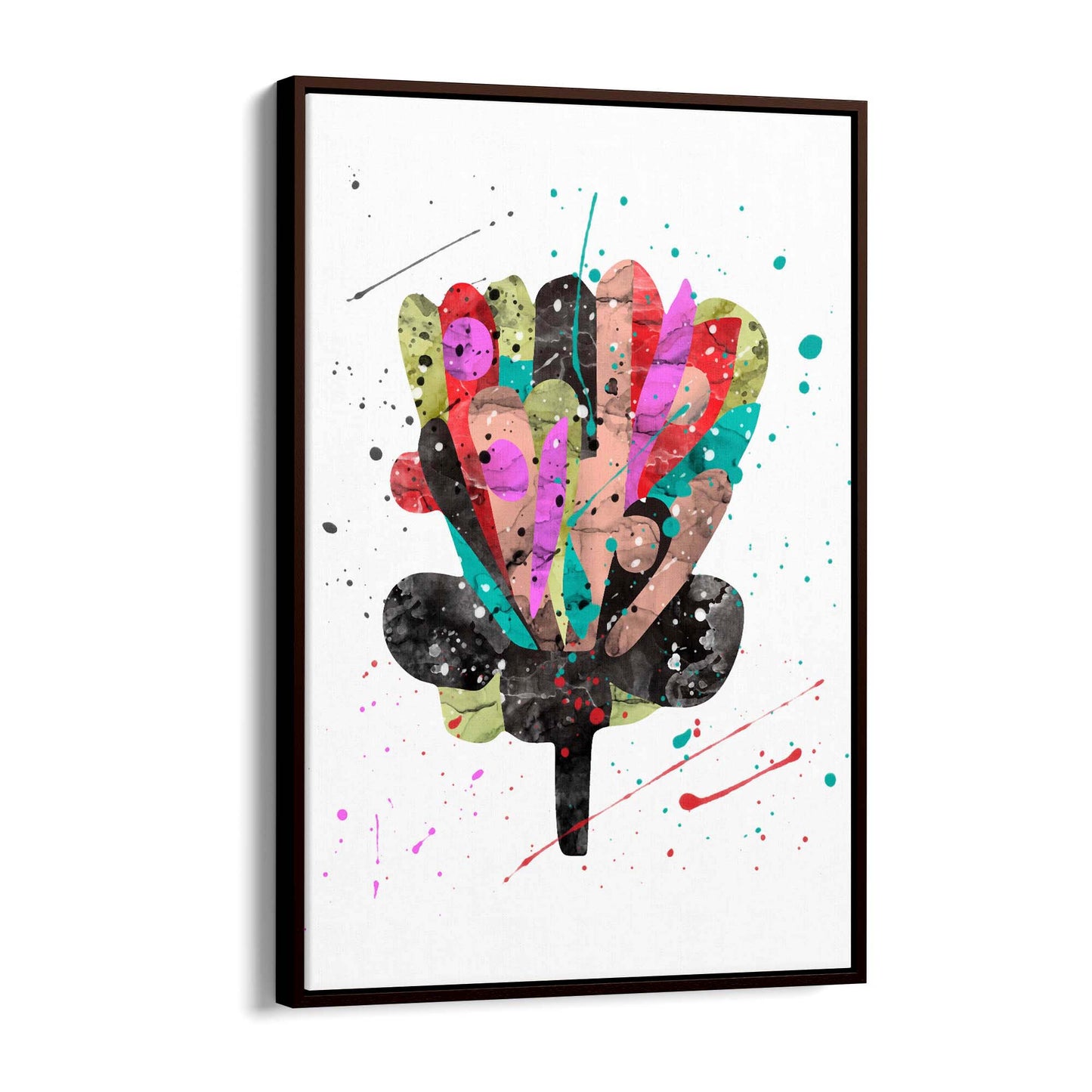 Scandi Flower Colourful Kitchen Cafe Wall Art #3 - The Affordable Art Company