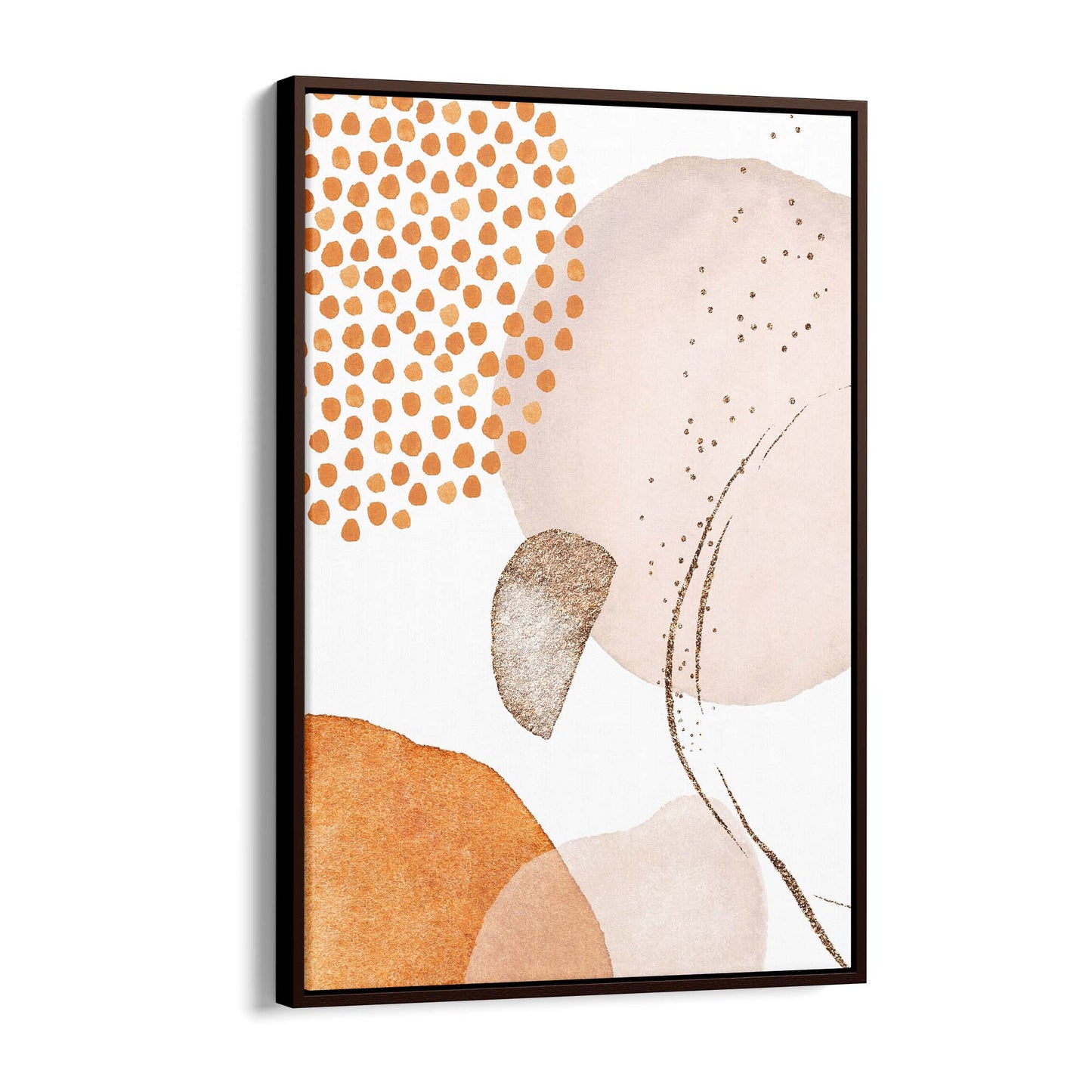 Abstract Modern Watercolour Shapes Painting Wall Art #10 - The Affordable Art Company