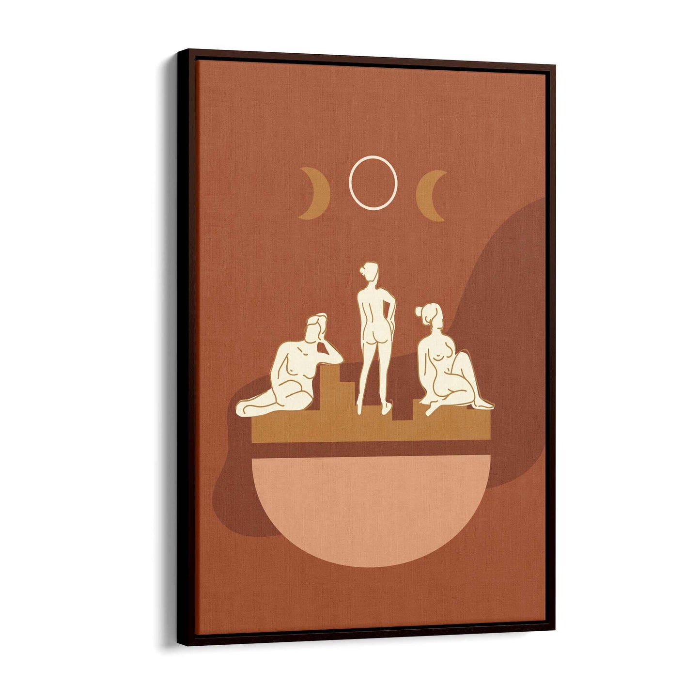 Abstract Greek Goddess Retro Minimal Wall Art #2 - The Affordable Art Company