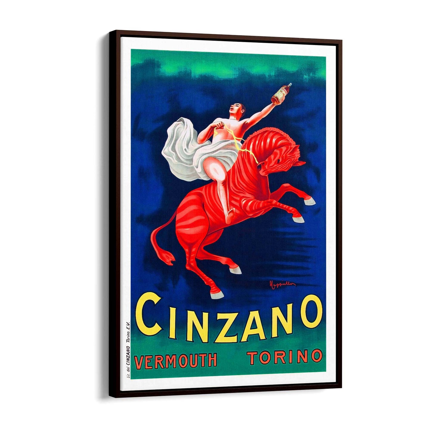 Vintage Cinzano Advert Italian Restaurent Wall Art - The Affordable Art Company