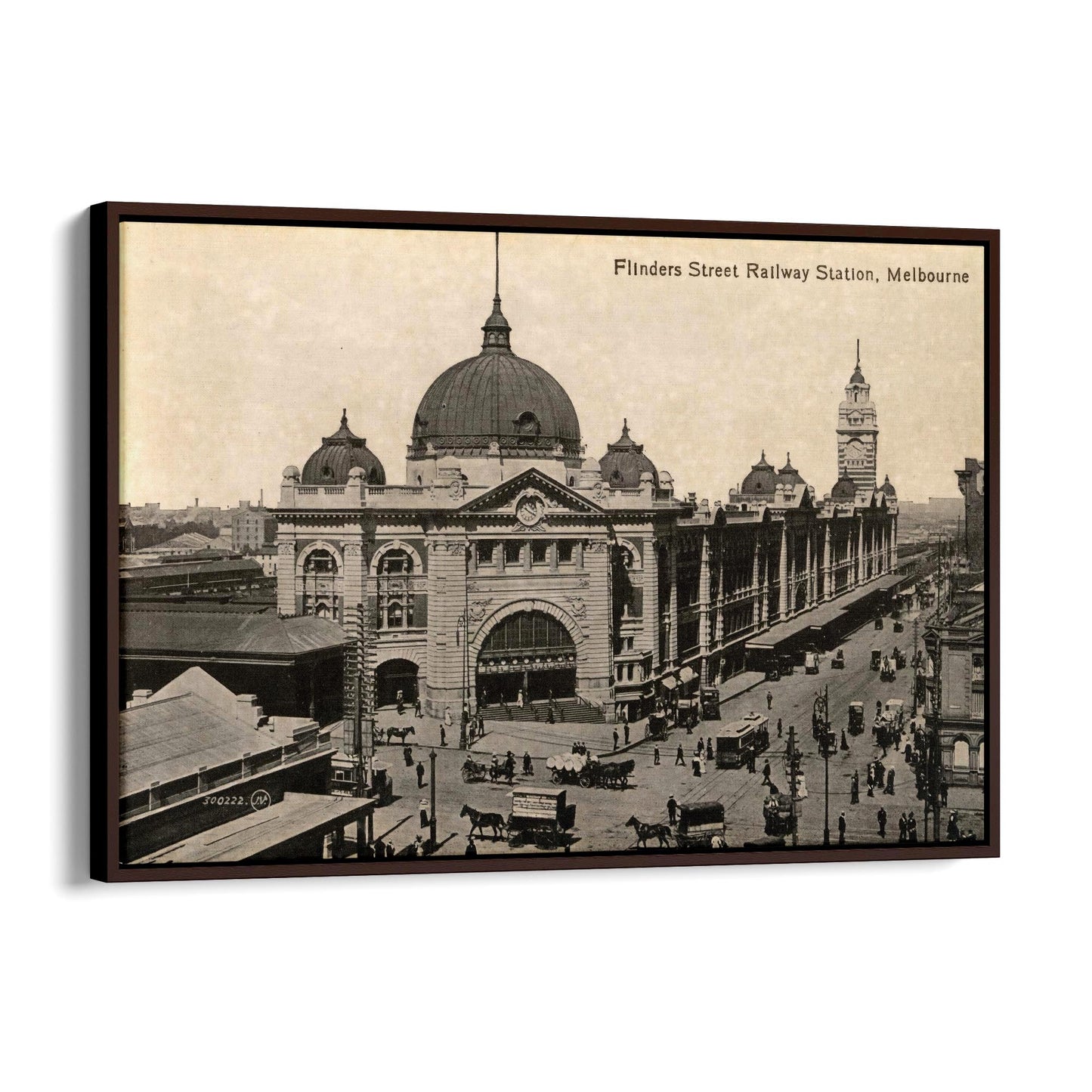 Flinders St Station Melbourne Vintage Photograph Art #2 - The Affordable Art Company