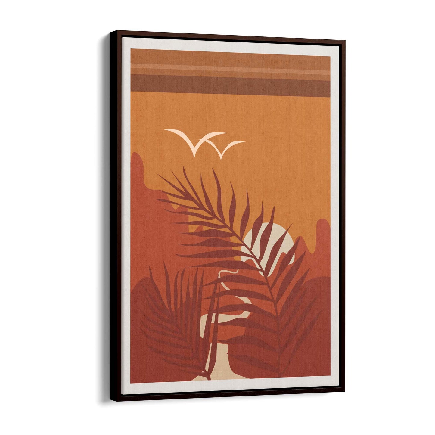 Summer Sunset Retro Landscape Kitchen Wall Art - The Affordable Art Company