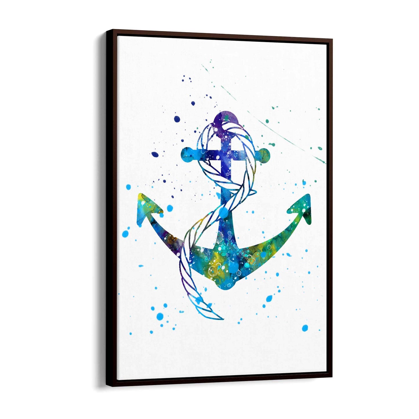 Anchor Painting Nautical Coastal Bathroom Wall Art #4 - The Affordable Art Company