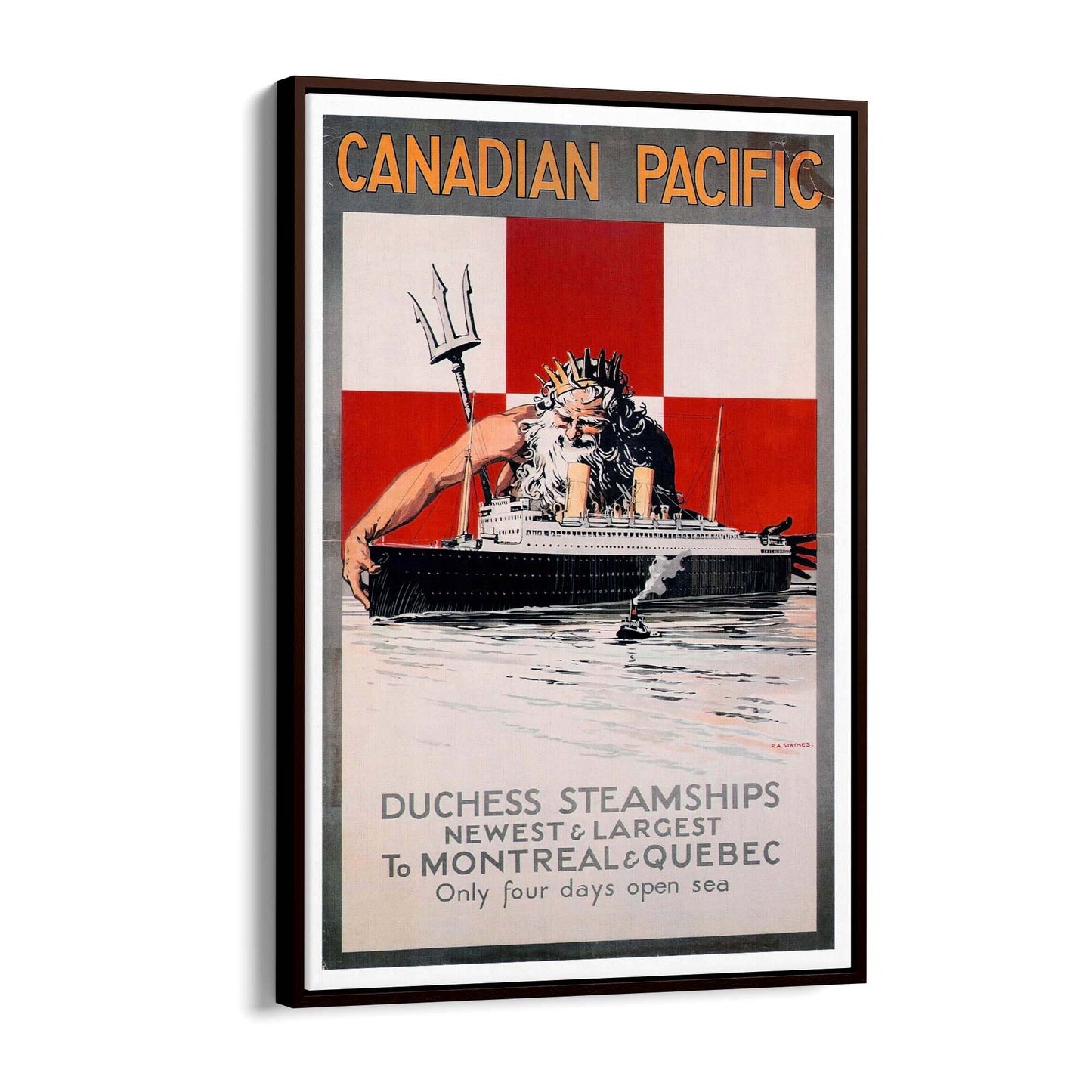 Canadian Pacific Vintage Shipping Advert Wall Art #3 - The Affordable Art Company