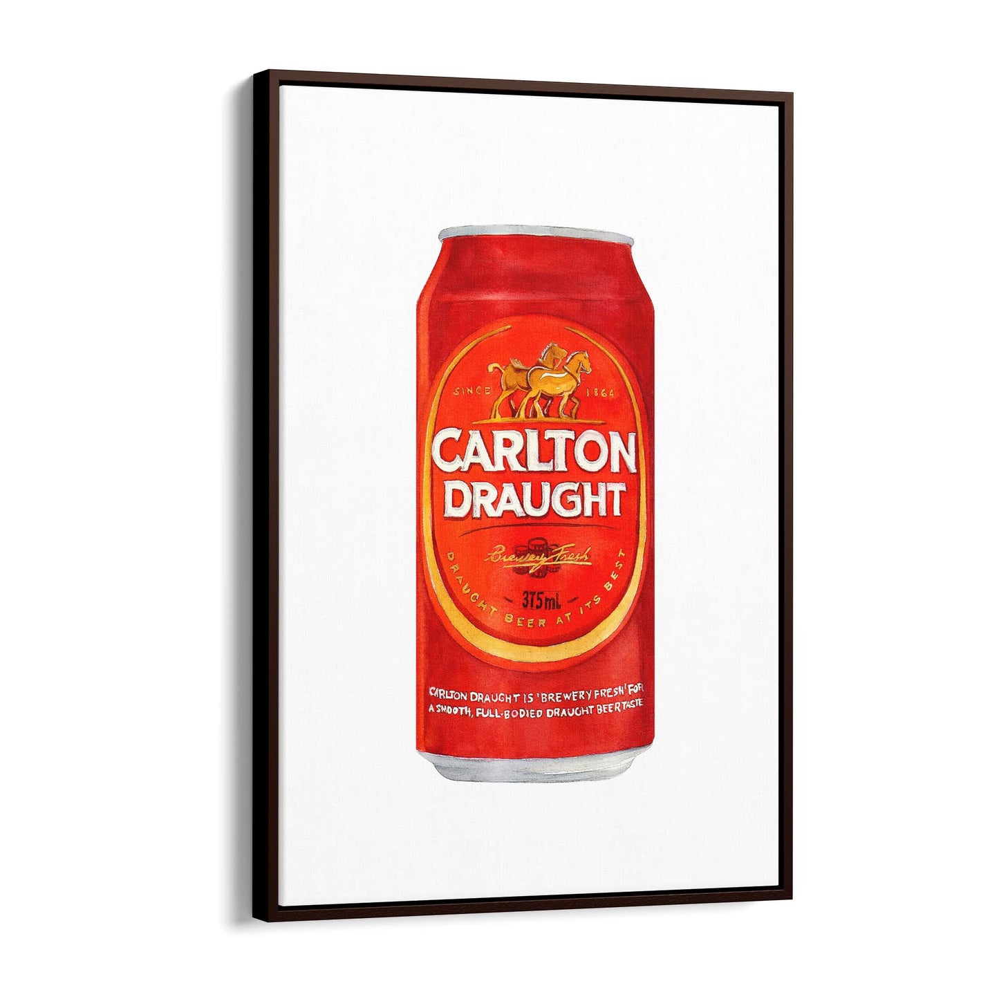 Carlton Draught Tinnie Painting Man Cave Gift Art - The Affordable Art Company