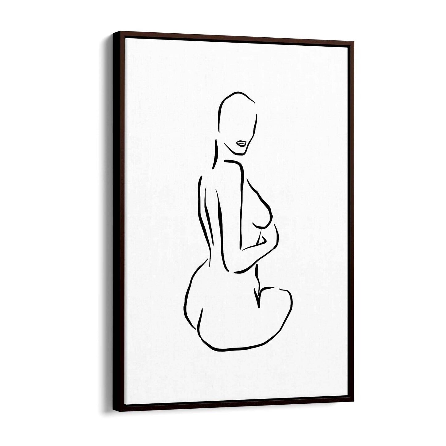 Nude Female Form Fashion Minimal Wall Art - The Affordable Art Company