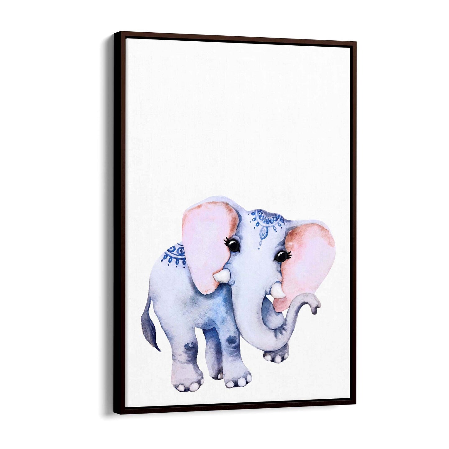 Cute Baby Elephant Nursery Animal Gift Wall Art #1 - The Affordable Art Company