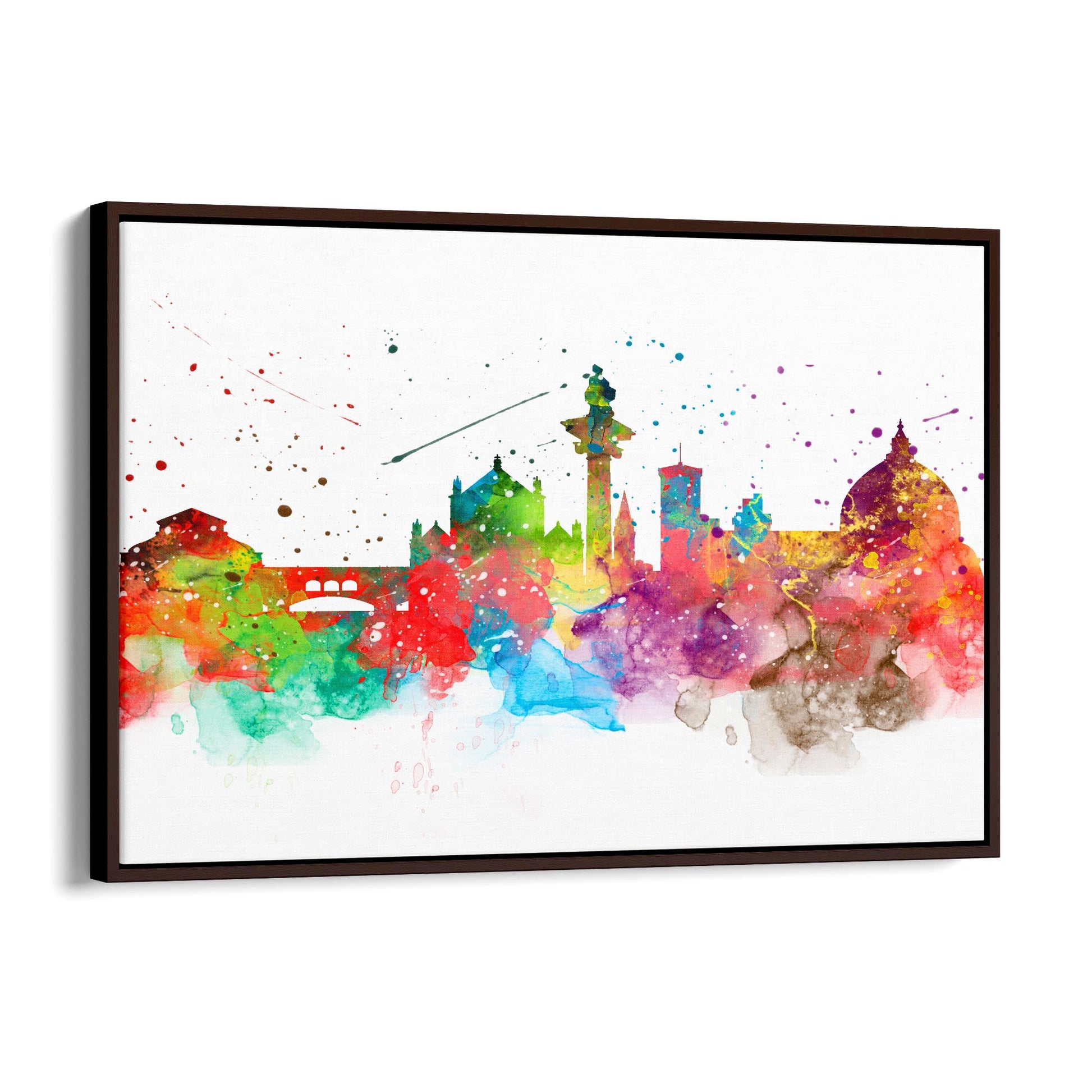 Florence Italy Painting Colourful Cityscape Wall Art - The Affordable Art Company