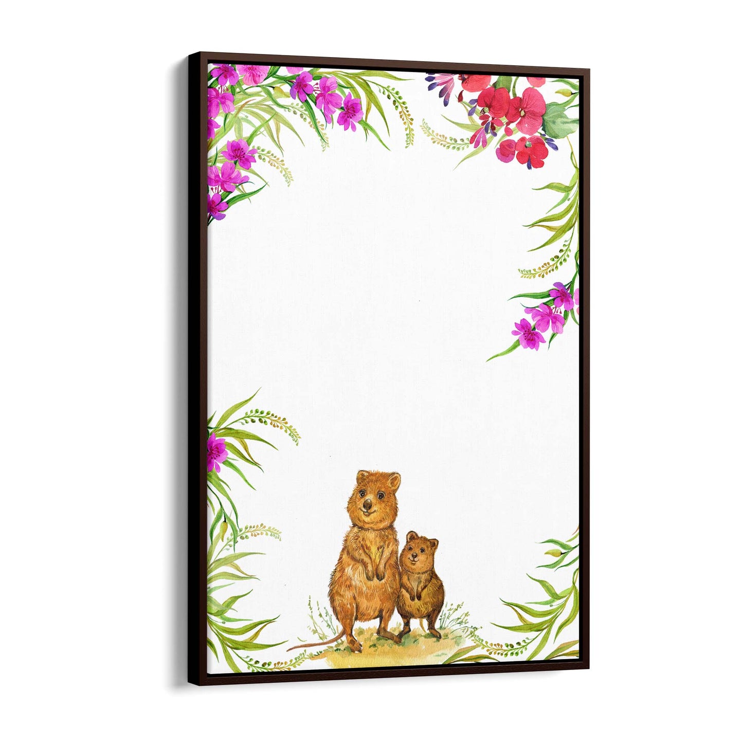 Australian Quokka Painting Animal Nursery Wall Art #1 - The Affordable Art Company