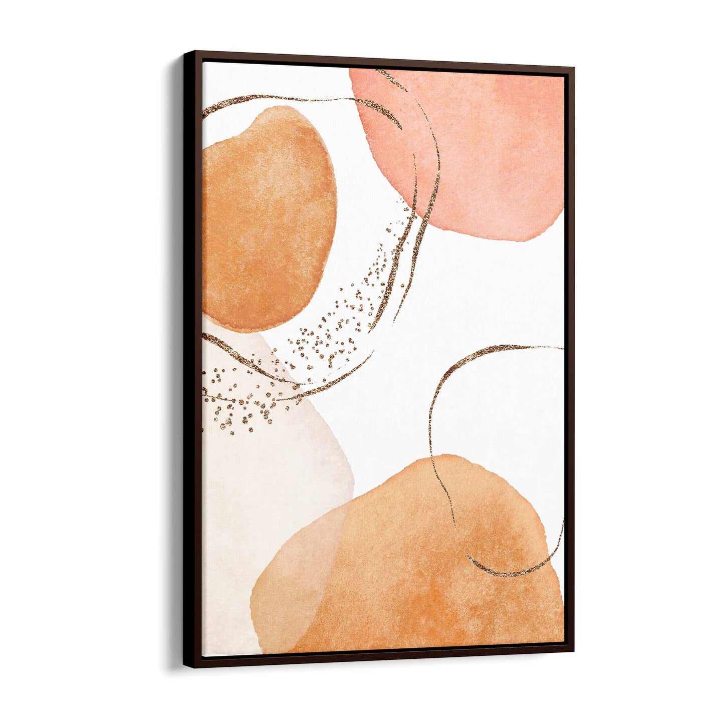 Abstract Modern Watercolour Shapes Painting Wall Art #11 - The Affordable Art Company