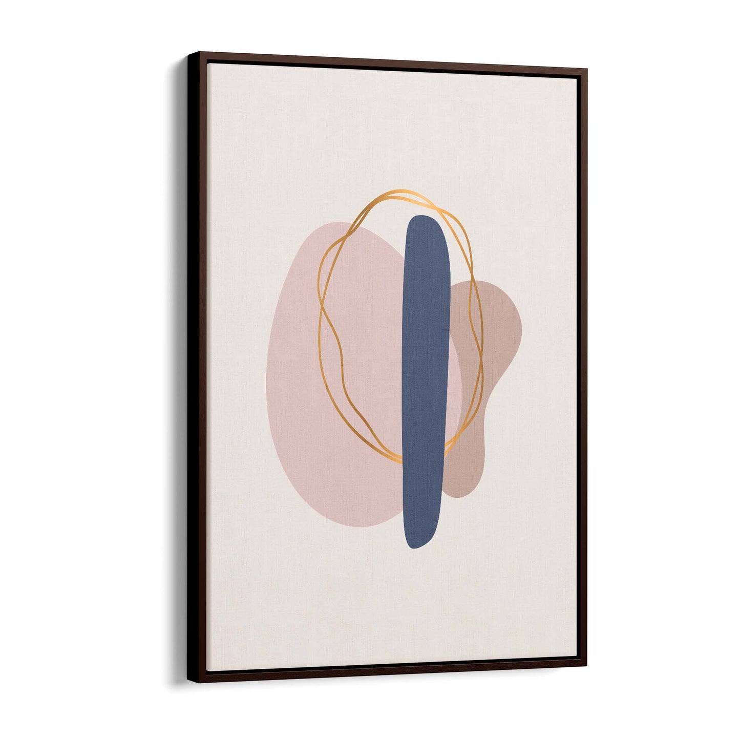 Pale Abstract Shapes Wall Art #10 - The Affordable Art Company