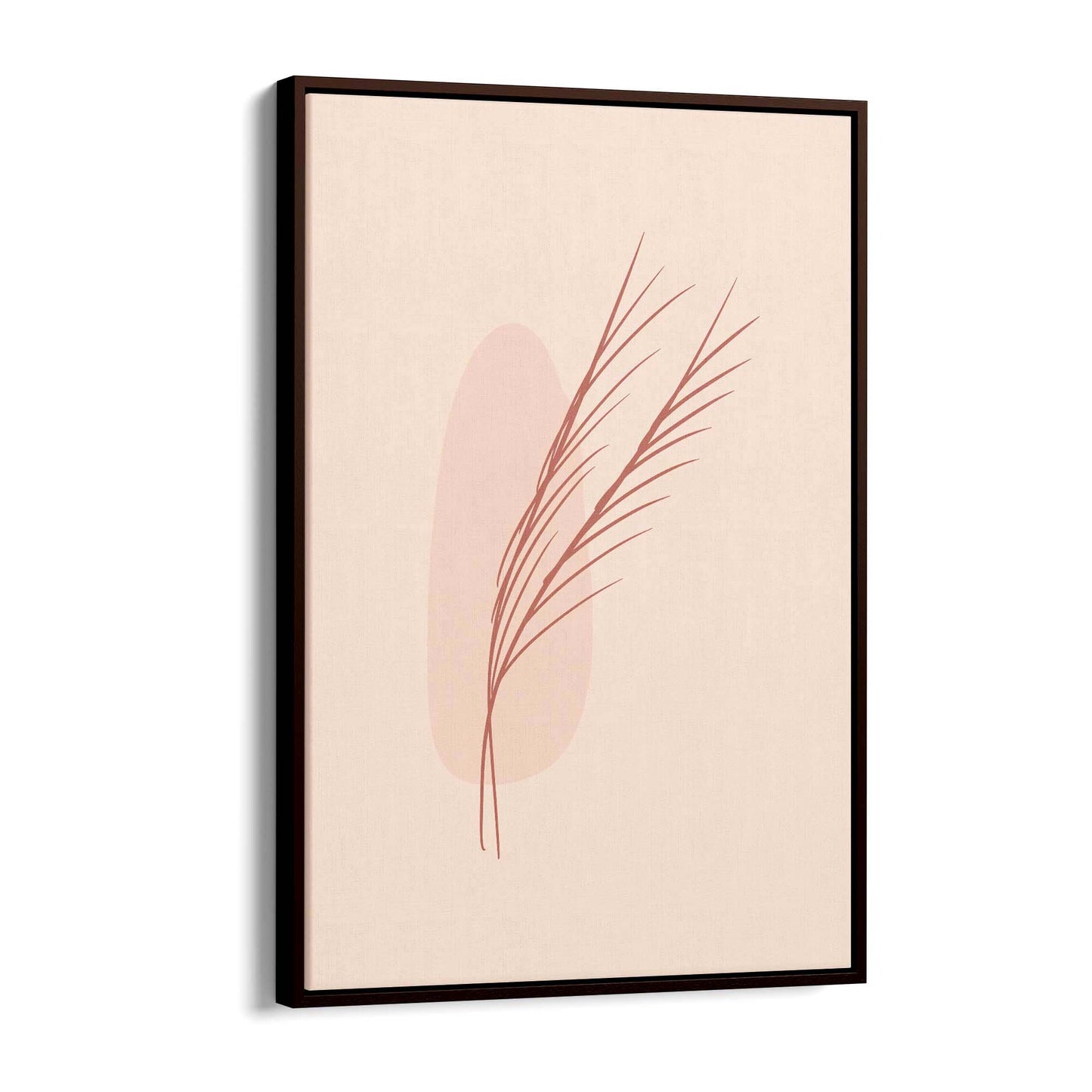 Minimal Branch Retro Pink & Pastel Wall Art - The Affordable Art Company