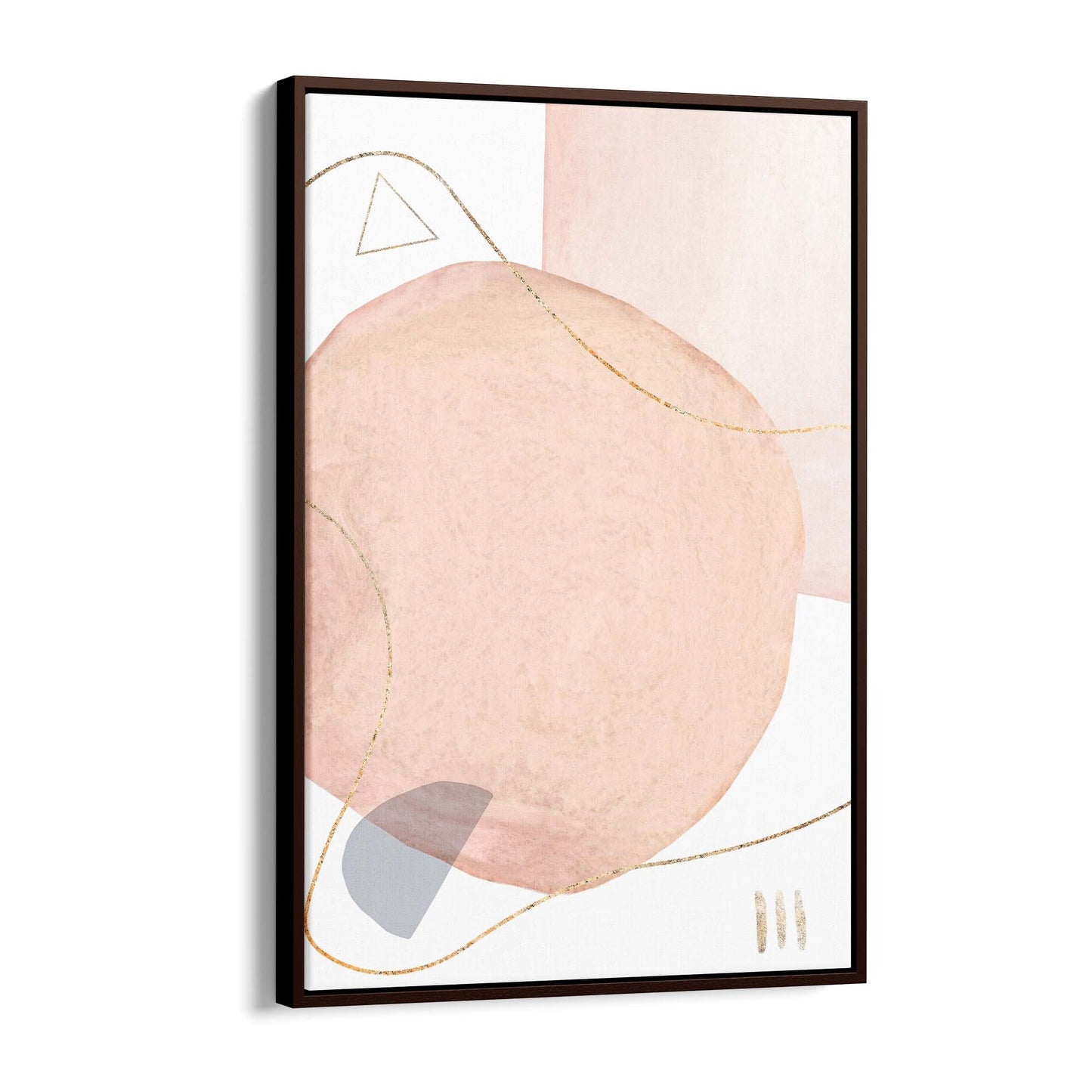 Minimal Pastel Abstract Retro Painting Wall Art #1 - The Affordable Art Company