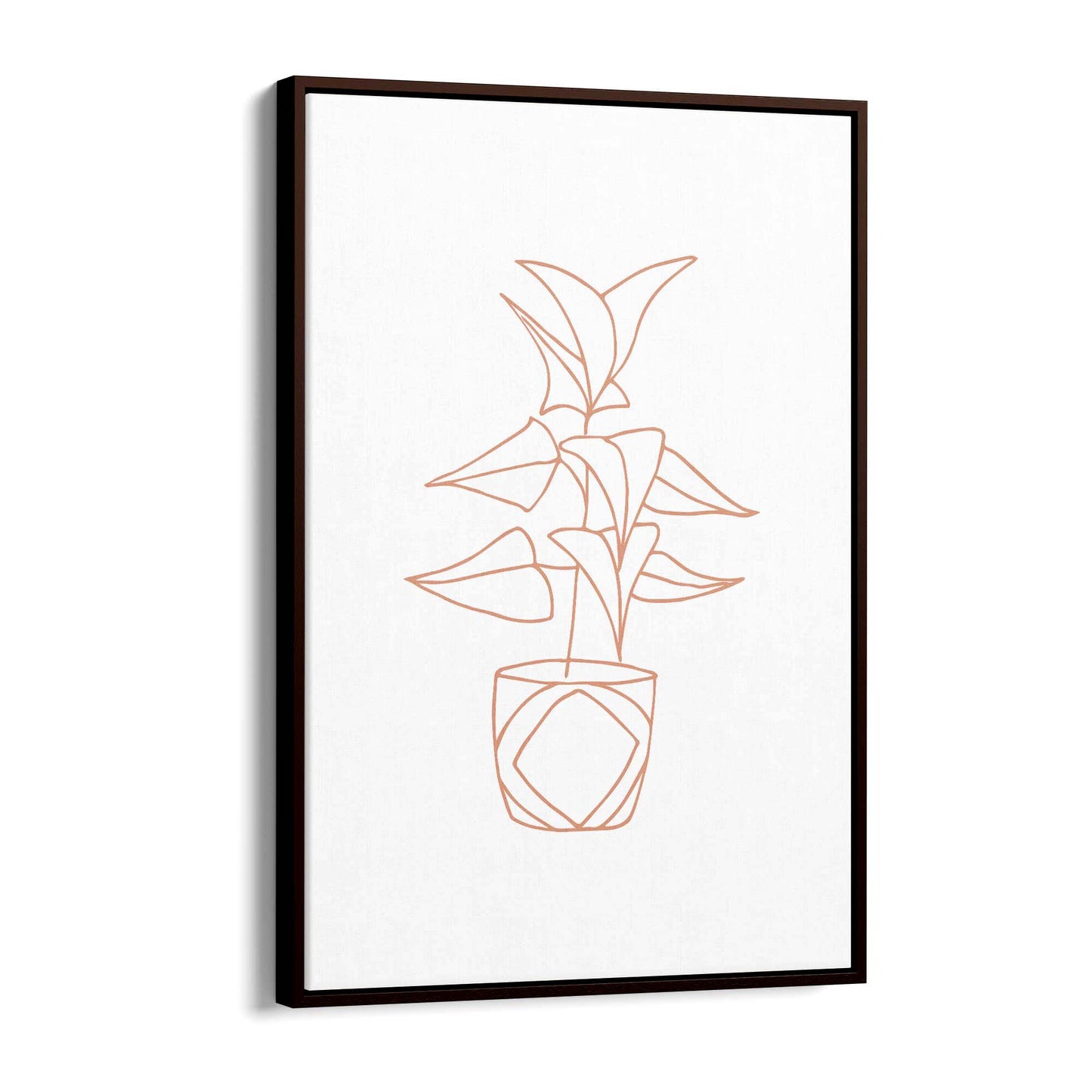 Abstract House Plant Minimal Living Room Wall Art #26 - The Affordable Art Company