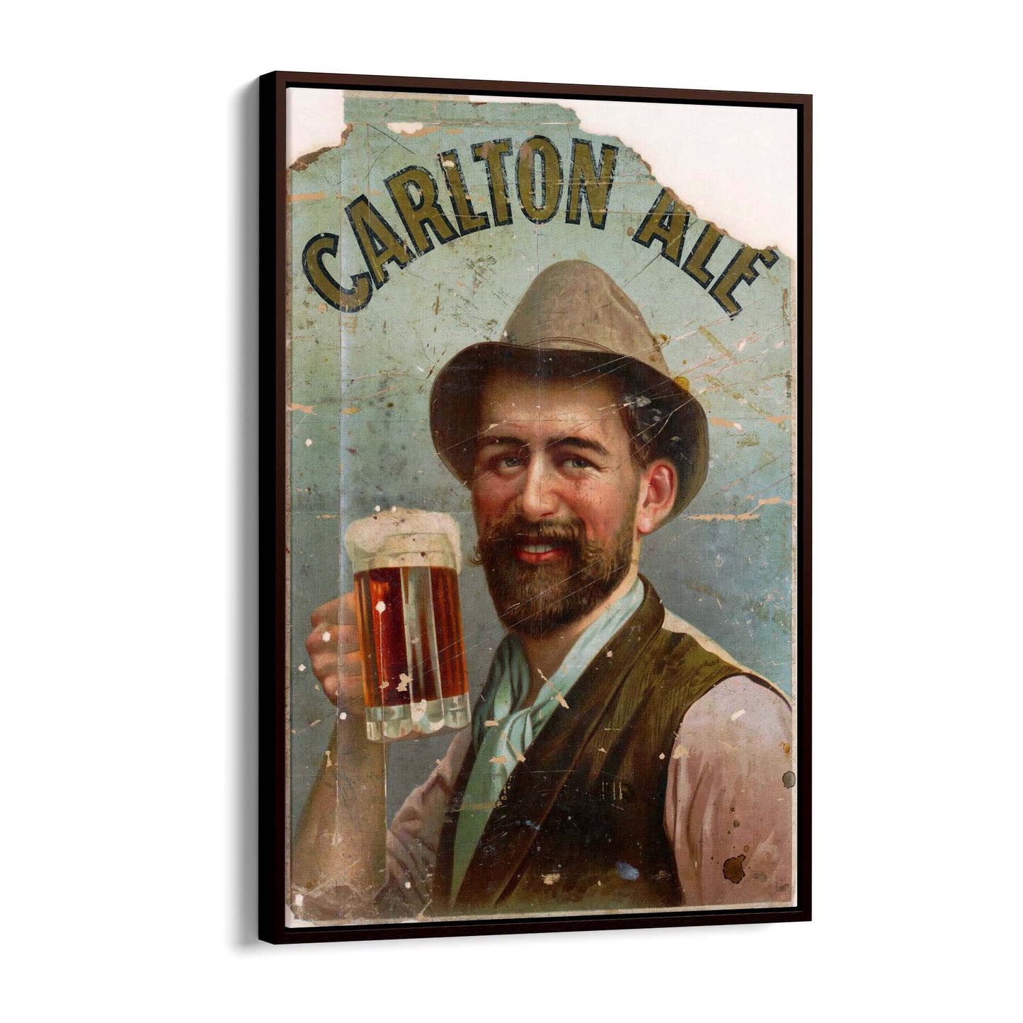 Vintage Carlton Draught Advert Wall Art - The Affordable Art Company
